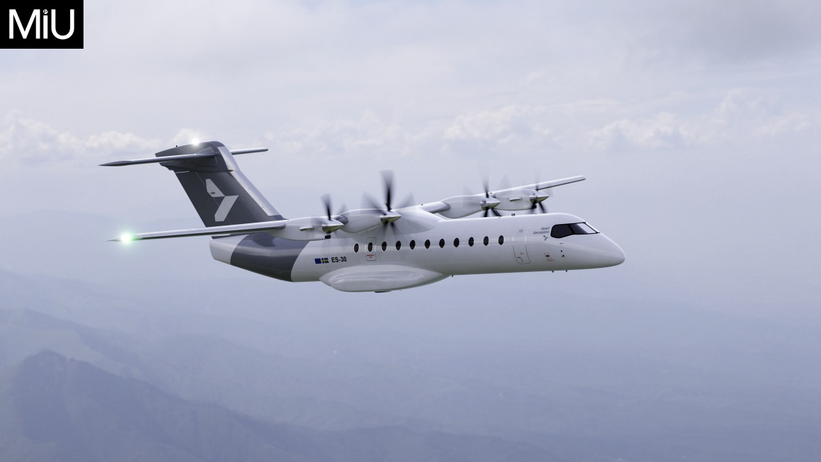 하트 에어로스페이스가 개발 중인 30인승 전기 항공기 