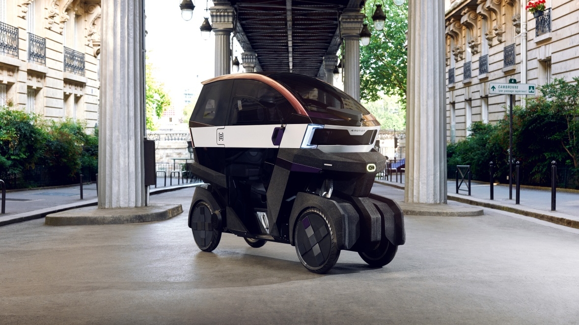 모터사이클의 DNA를 품은 소형 전기차 콘셉트