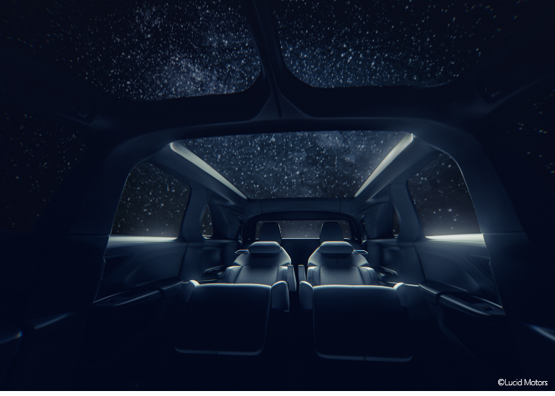 Hankook & Company – 지난해 가을 공개된 크로스오버 SUV 루시드 그래비티의 실내.