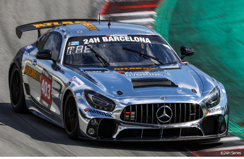 Hankook & Company – The Hankook AtlasBX Motorsport Team's race car secured the GT4 class championship at the 'Korea 24 Hours Barcelona' last year.