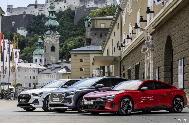 Hankook & Company – All ceremonial vehicles for the Salzburg Festival are provided by the main sponsor, Audi. The arrival of VIPs and artists in front of the venue is visible not only to the on-site audience but also through TV and media coverage.