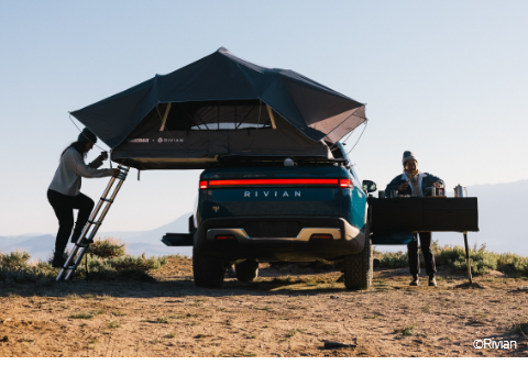 Hankook & Company – R1T equipped with the camper option.