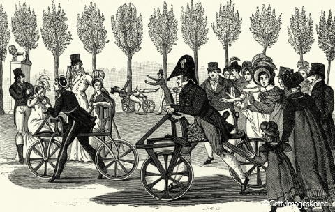Hankook & Company - Lightweight Material, Draisienne, Luxembourg Gardens in Paris, replica model