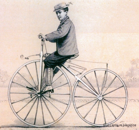 Hankook & Company - Lightweight Material, France, Pierre Michaud, Velocipede, steel frame, direct pedal drive-train